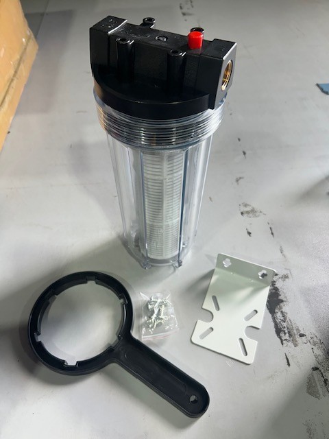 Clear 10 inch water filter housing