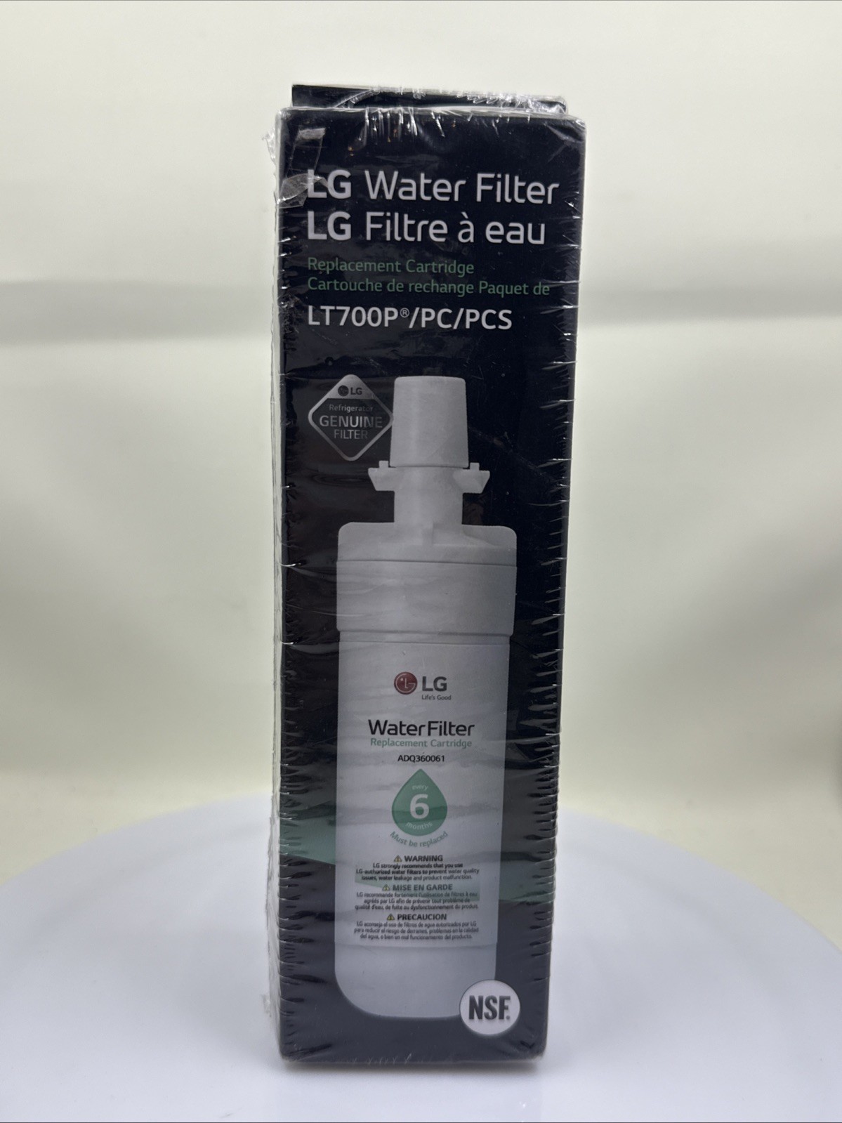 LG LT700P Refrigerator Replacement Water Filter ADQ36006101 OEM New