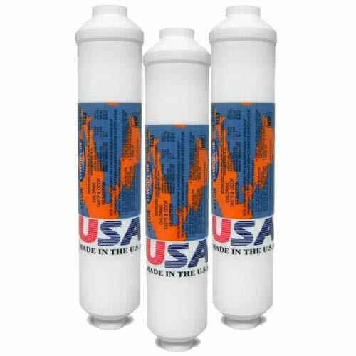 Omnipure in-line T-33 Chlorine Taste and Odor Filter CL10RO, 3-Pack 1/4″ Female
