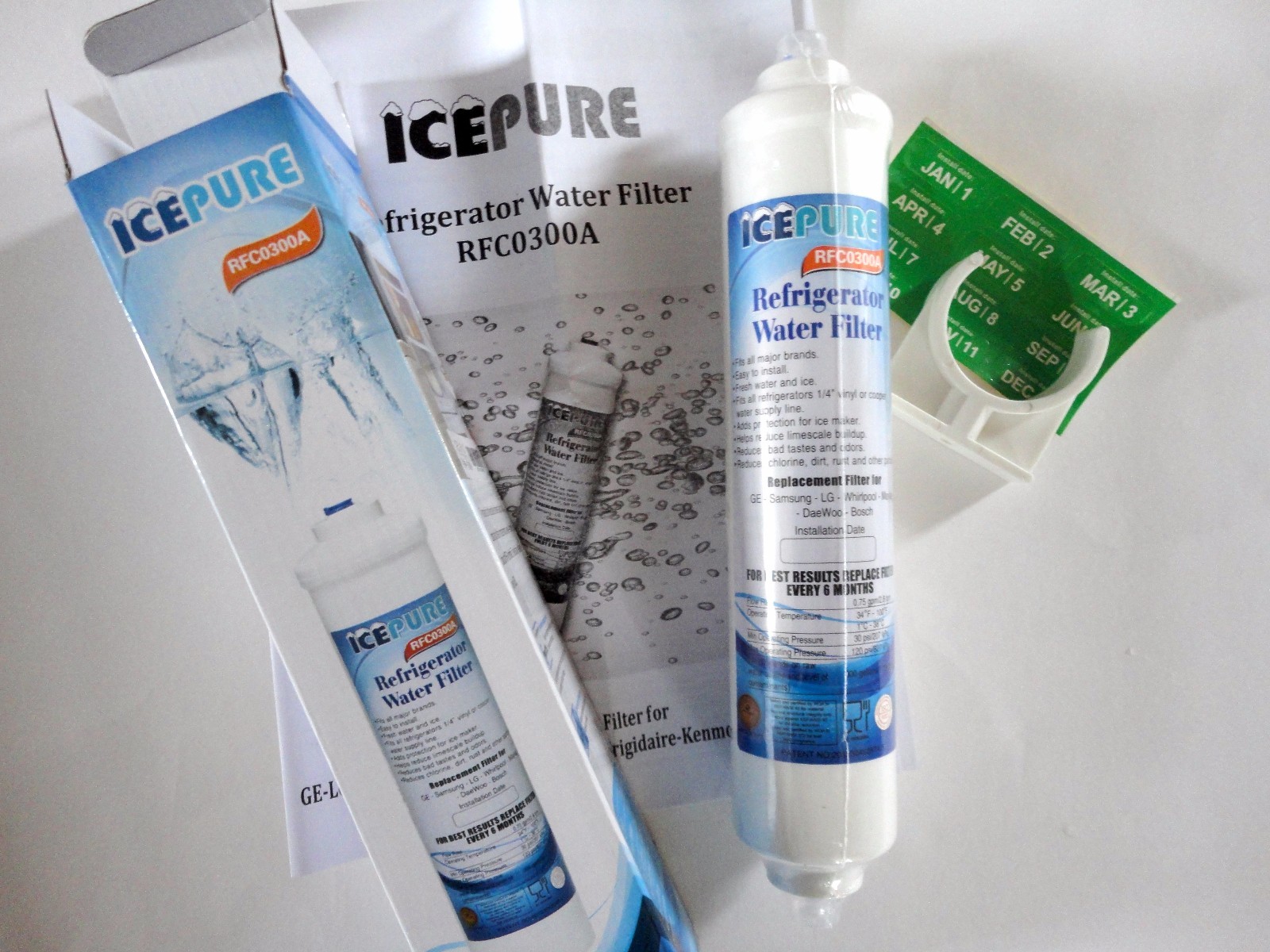 Universal inline under sink water filter – various systems