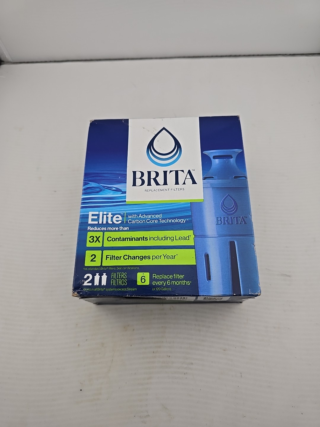 Brita Longlast Replacement Filters for Pitchers Dispensers – 2 Count