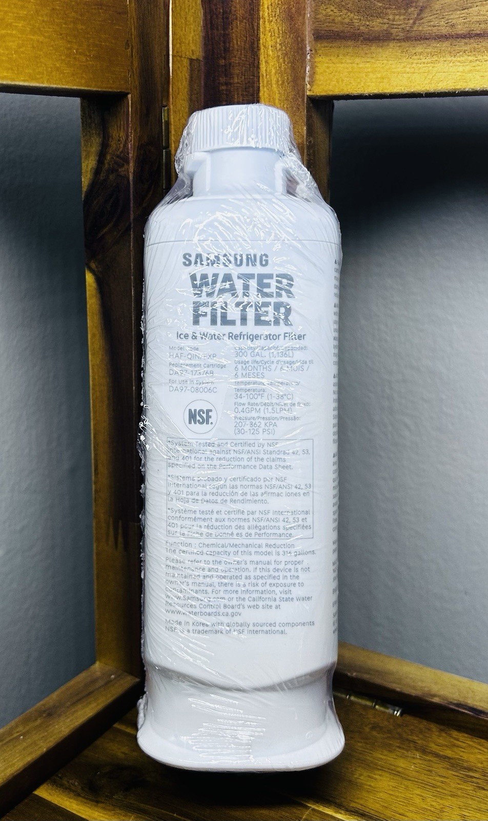 Samsung Genuine HAF-QIN/EXP DA97-17376B Water Filter—NEW SEALED—NO BOX