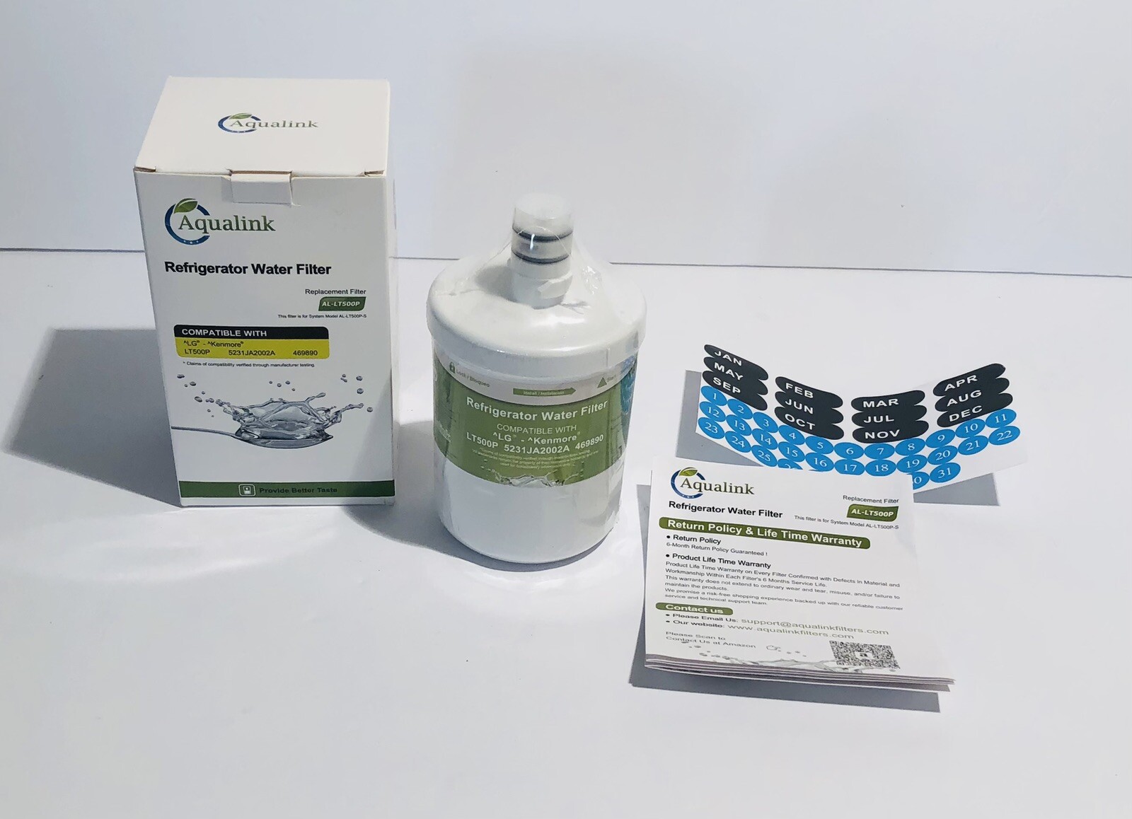 AQUALINK LT500P Refrigerator Water Filter Compatible with LG 5231JA2002A