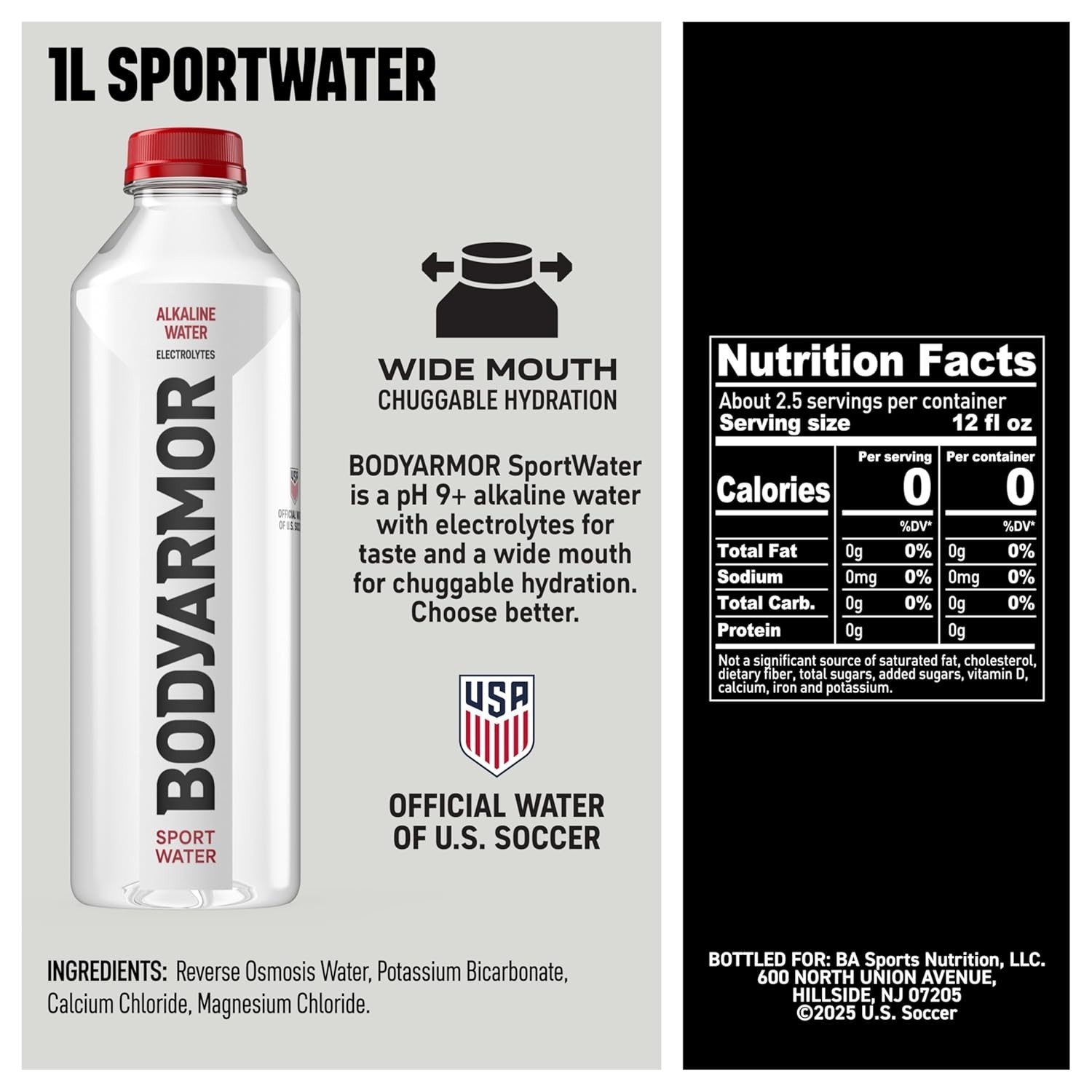 Electrolyte Water, High Alkaline, SportWater 12 Pack