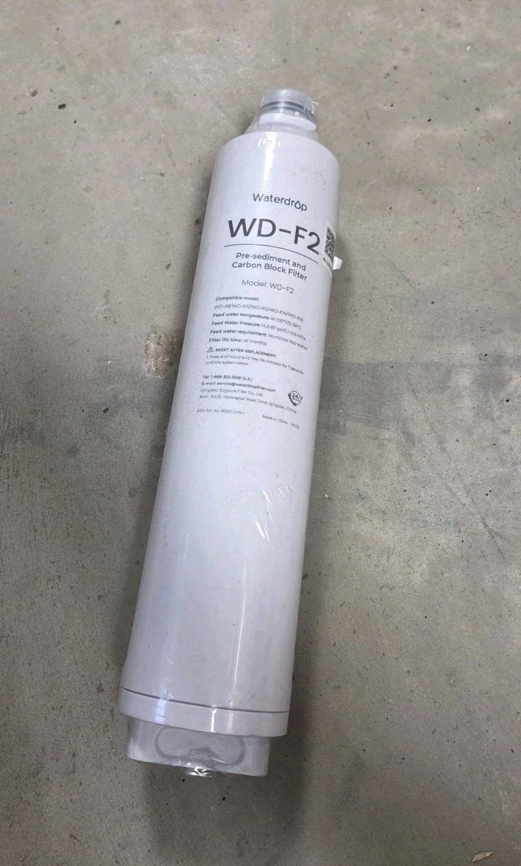 Waterdrop WD-F2 Filter, Replacement for All WD-X-series Reverse Osmosis System