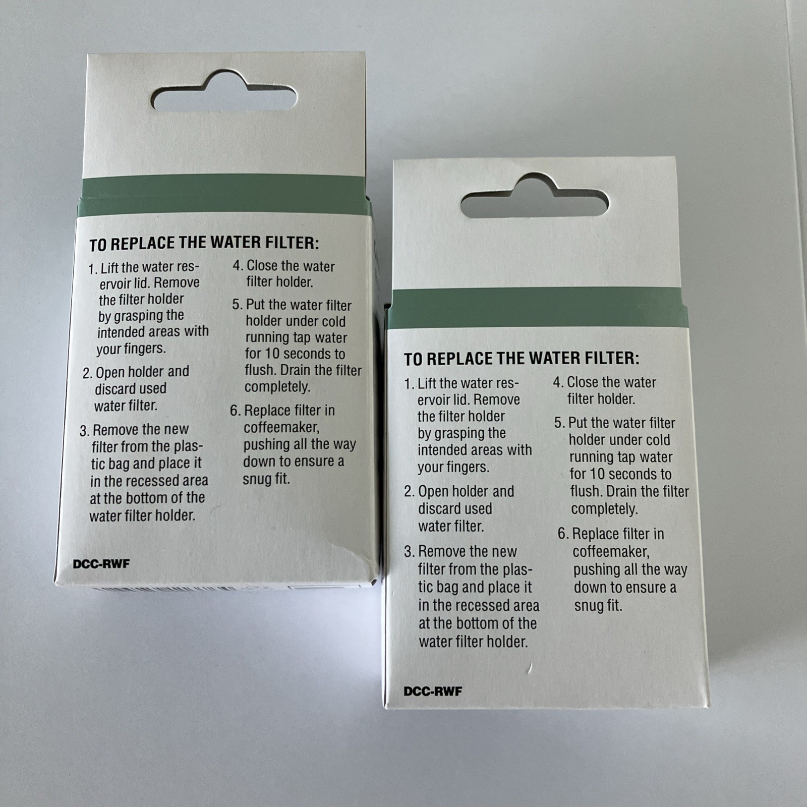 LOT OF 2 PACKS Cuisinart Replacement Charcoal Water Filters 2 per box = 4 total