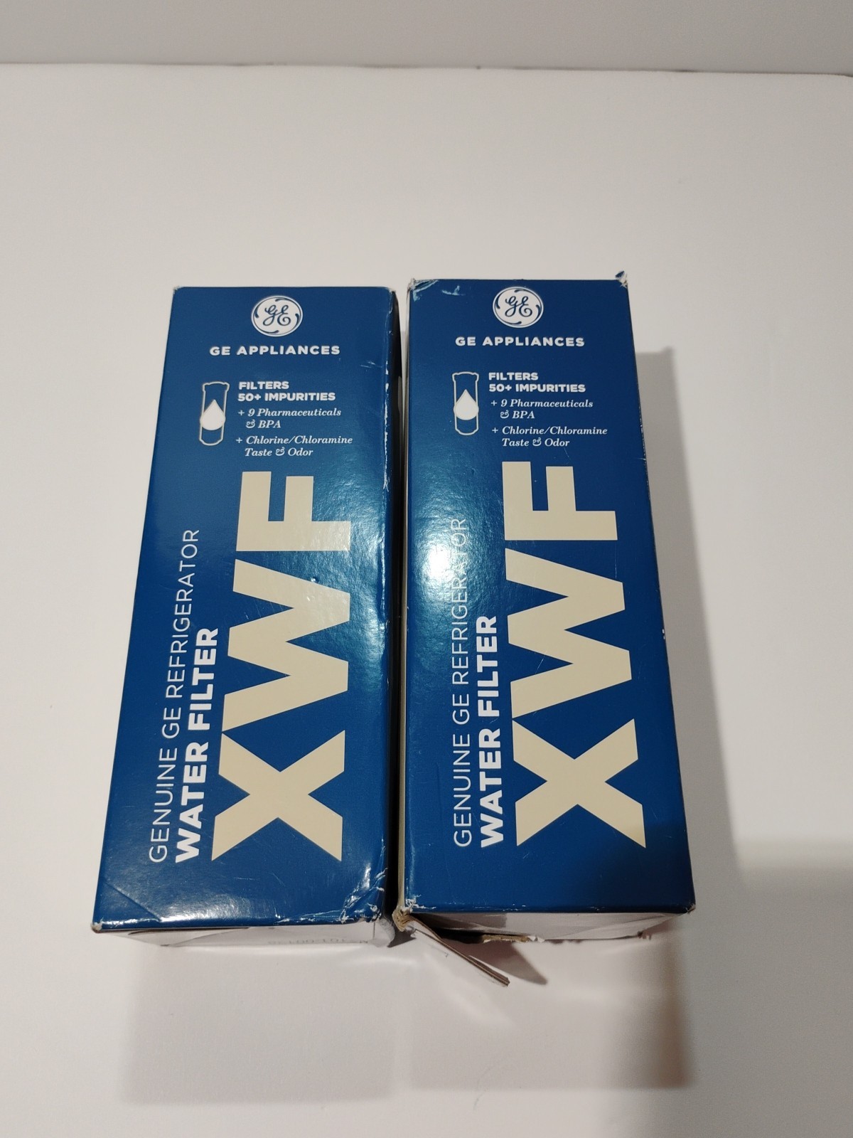 2 Pack GE XWF Refrigerator Water Filter Replacement | New | Non-Chip