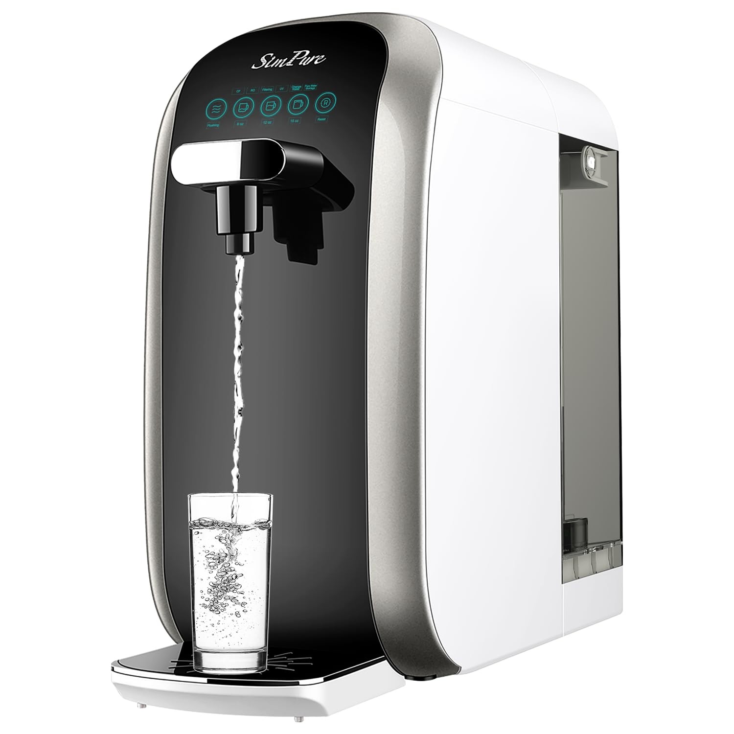 SimPure Y7P-BW UV Countertop Reverse Osmosis Water Filter, NSF/ANSI 58