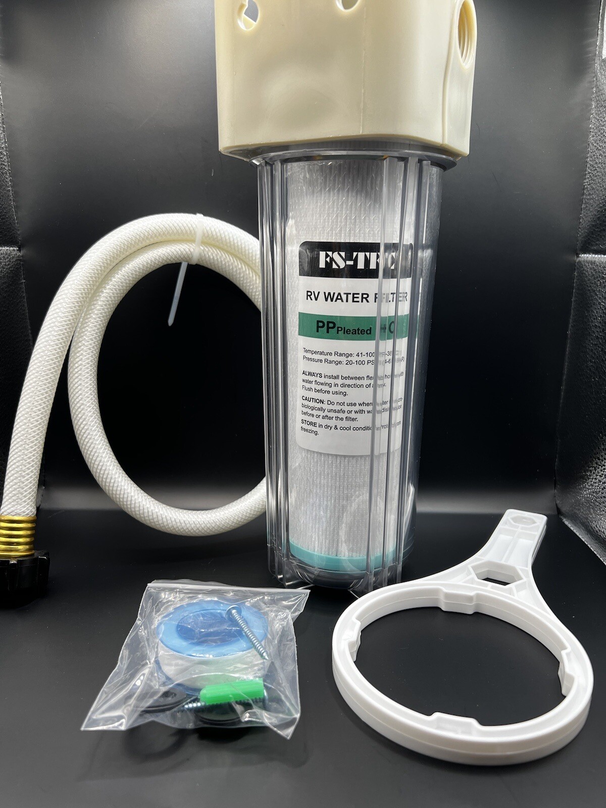 RV Water Filter System Reduces Bad Taste Odors Chlorine Sediment In Box New