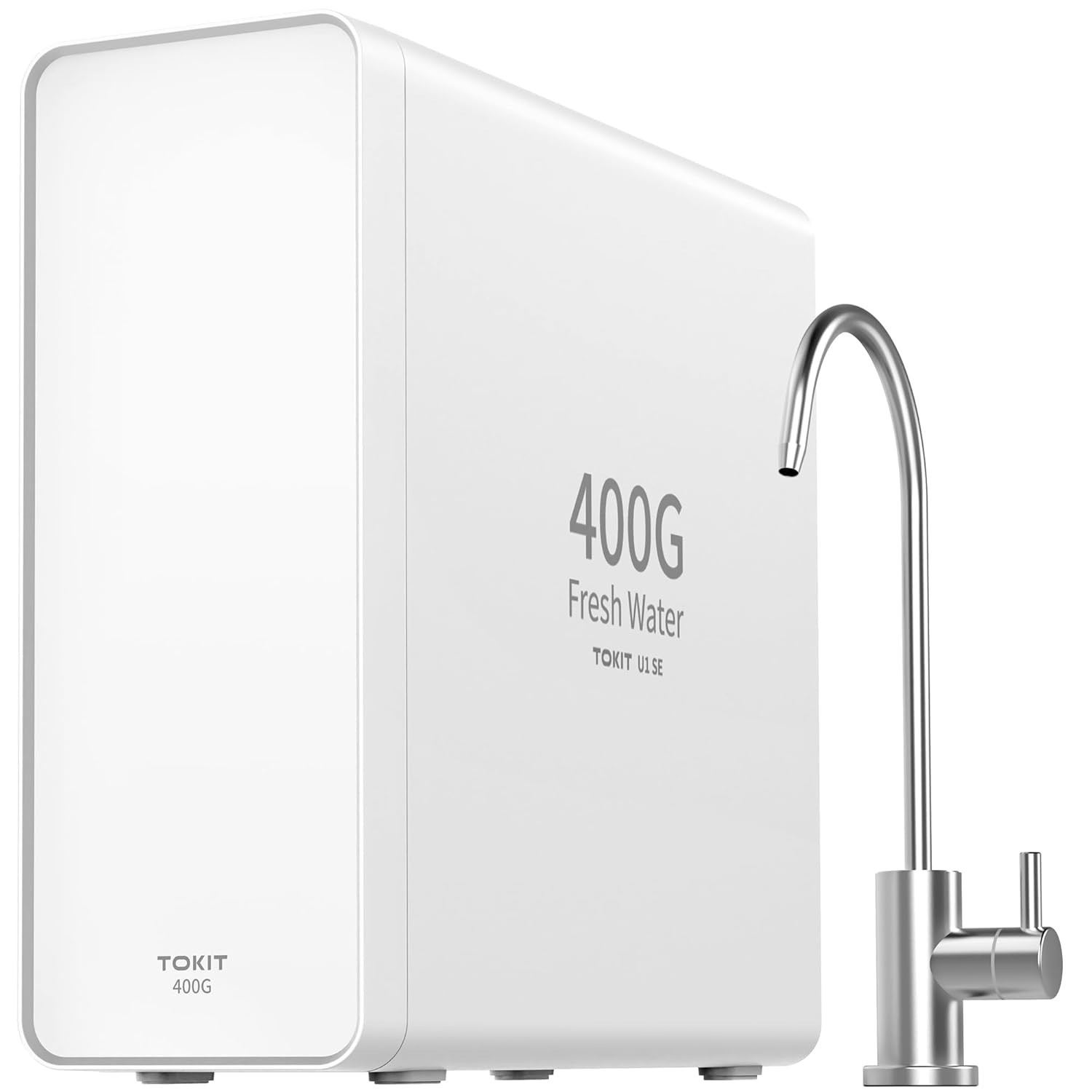 U1 SE Tankless Under Sink Reverse Osmosis Water Filtration System 400 GPD White