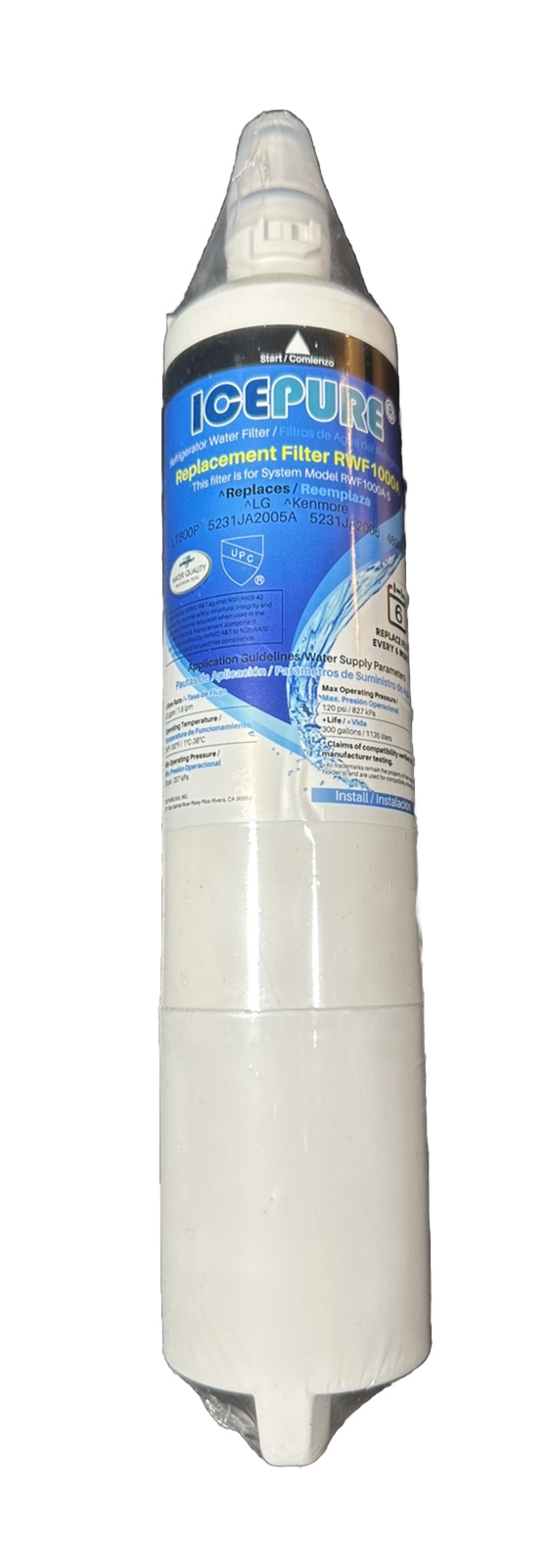 **NEW** – Icepure – RWF1000A – Refrigerator Water Filter – Replacement Filter