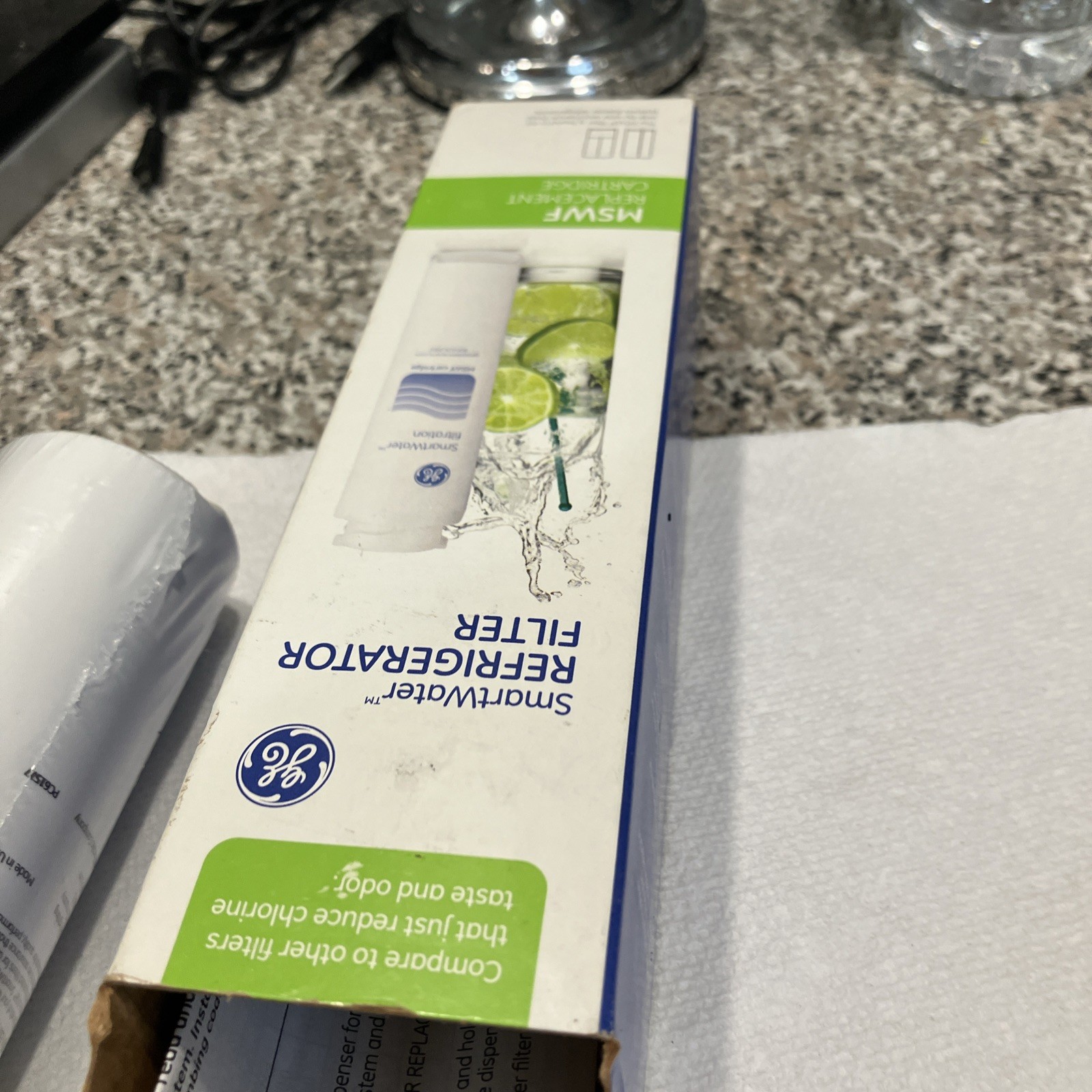 1 GE Genuine MSWF SmartWater Refrigerator Water Ice Filter Cartridge OEM SEALED