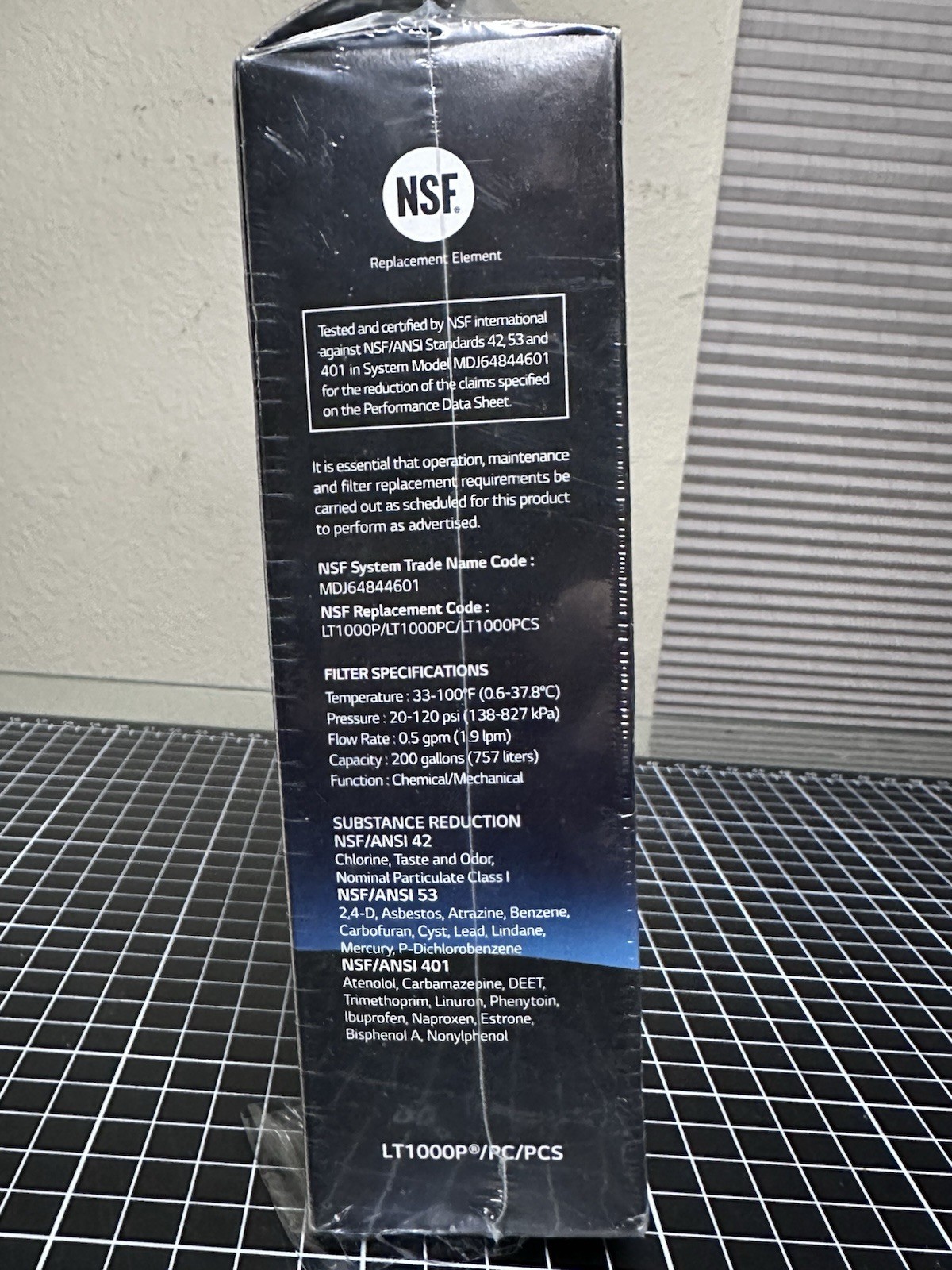 LG LT1000P 6Month / 200Gal Capacity Replacement Refrigerator Water Filter Sealed