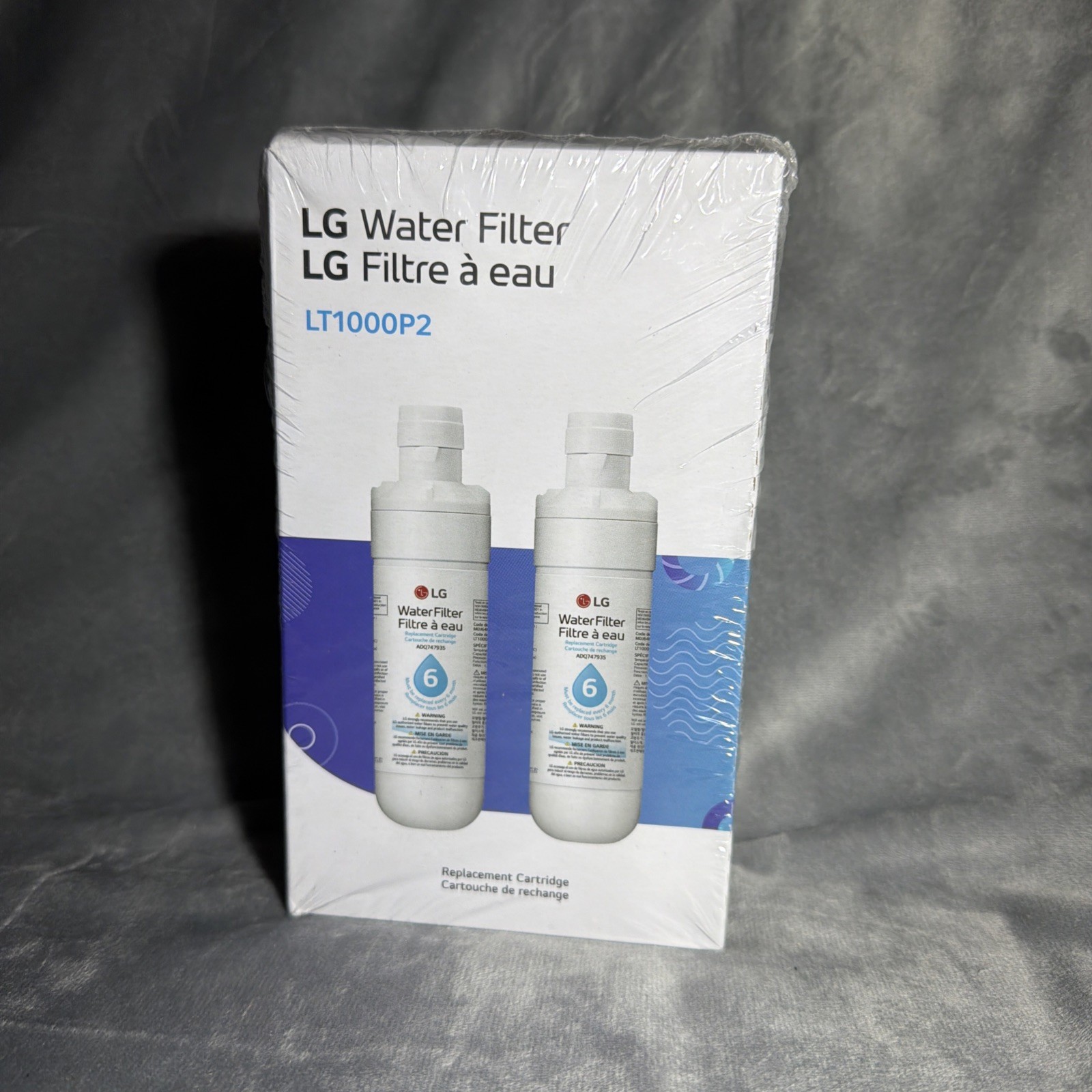 2Pk LG Refrigerator Water Filter LT1000P2 Replacement Cartridge Genuine OEM
