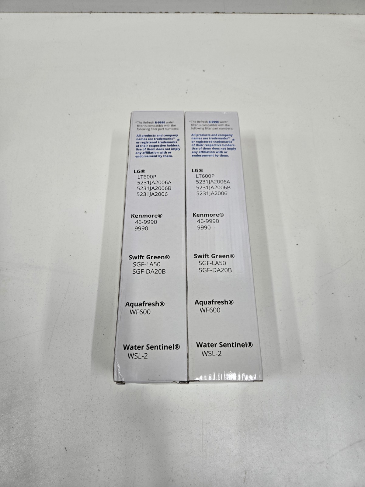(2) Refresh Refrigerator Water Filter R-9990