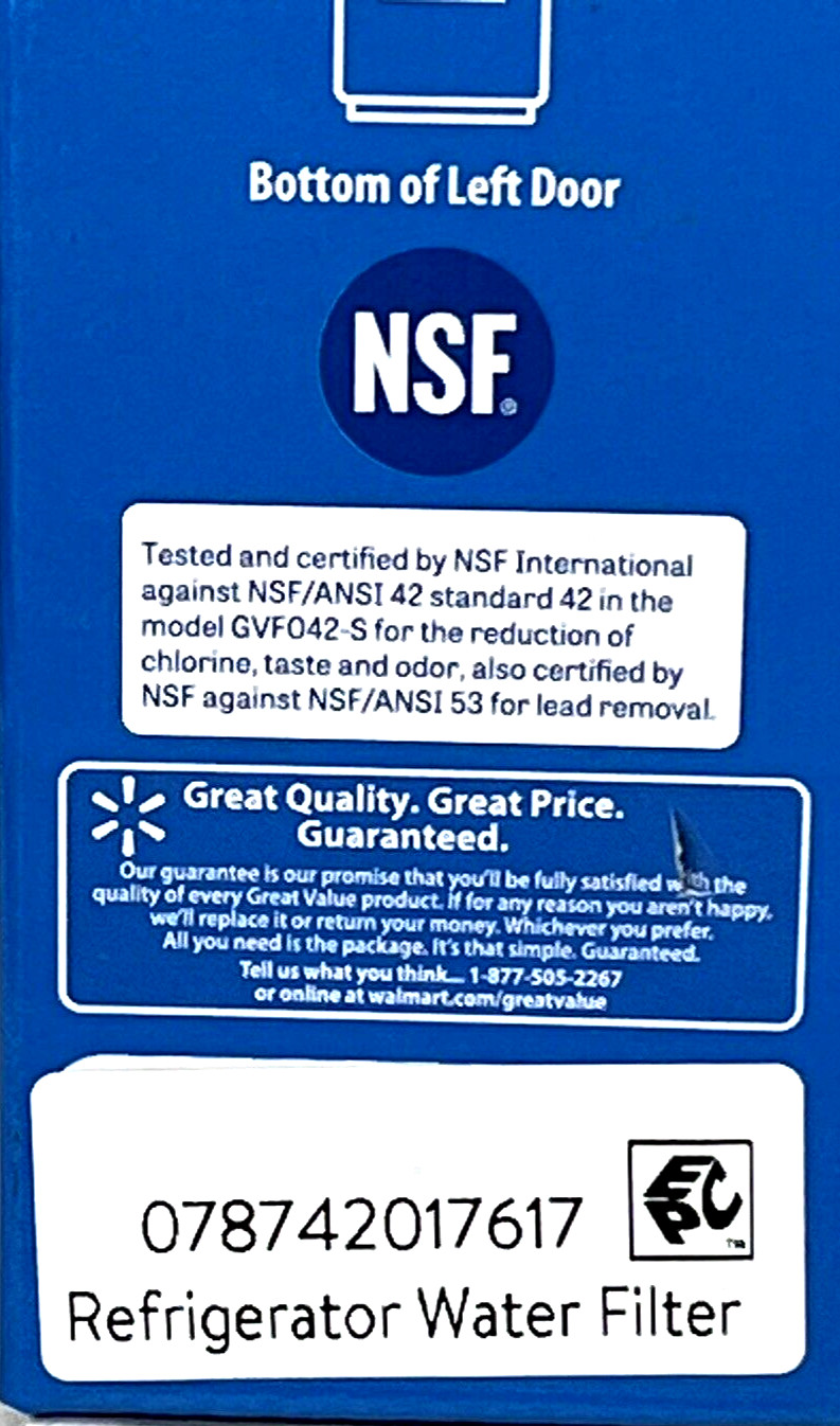 Refrigerator Water Filter Replacement #GVF042 Fits LG Models LT800P & Kenmore