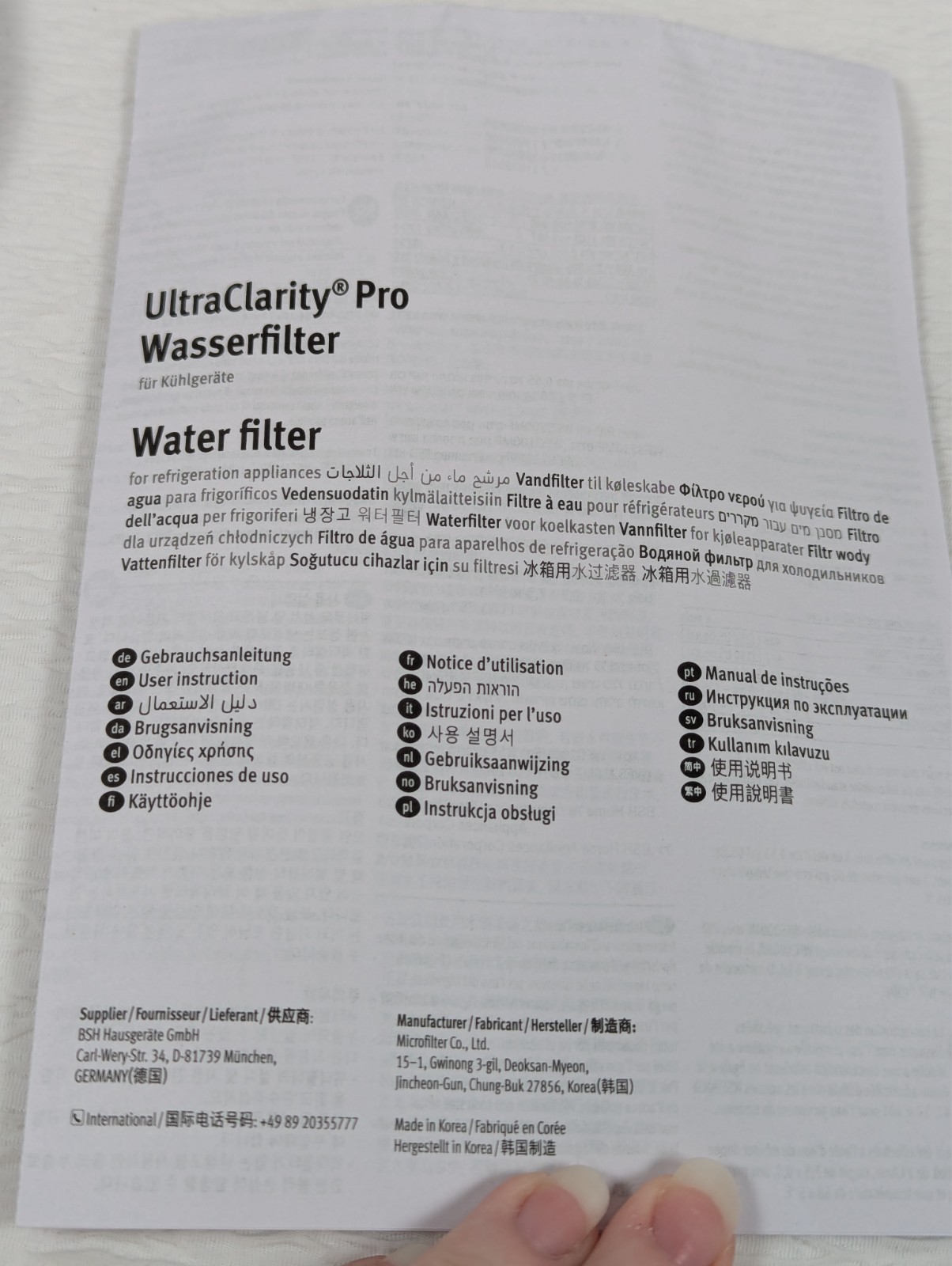 Bosch – Ultra Clarity Pro – Water Filter Wasserfilter – 2 Pack
