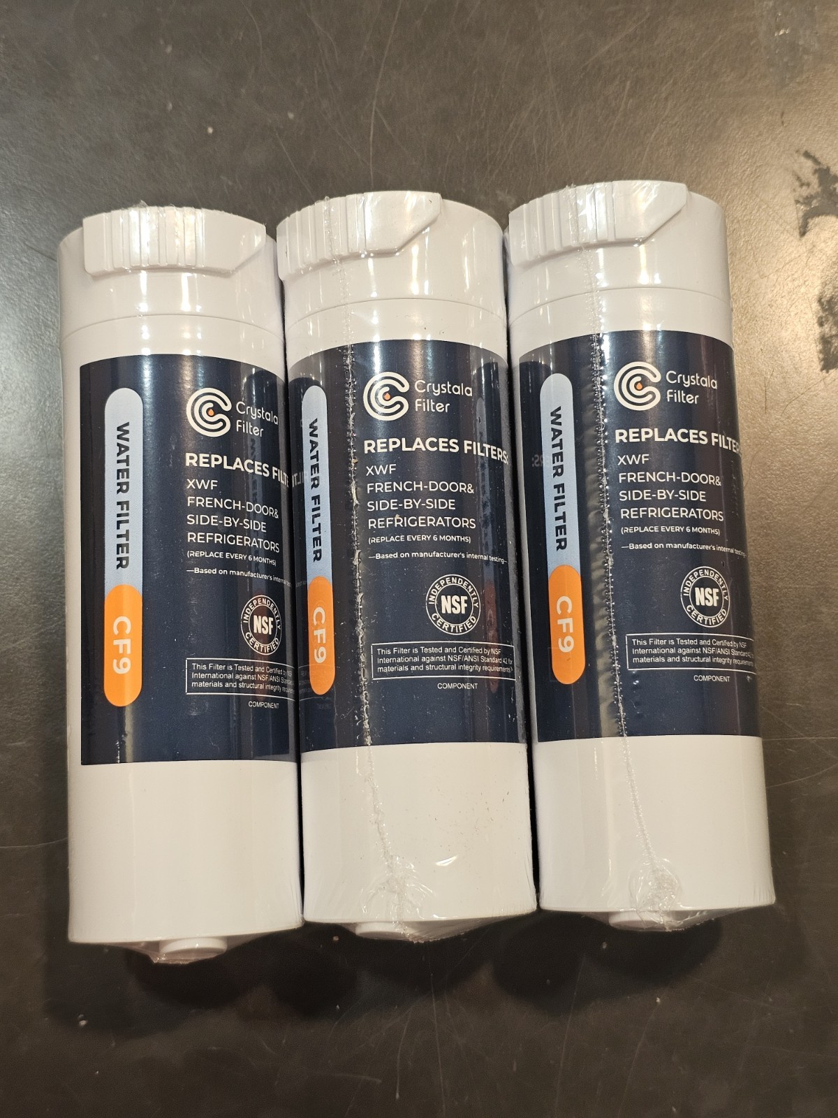 New Crystala Filters XWF Water Filter 4-Pack of CF9 In package Sealed In Plastic