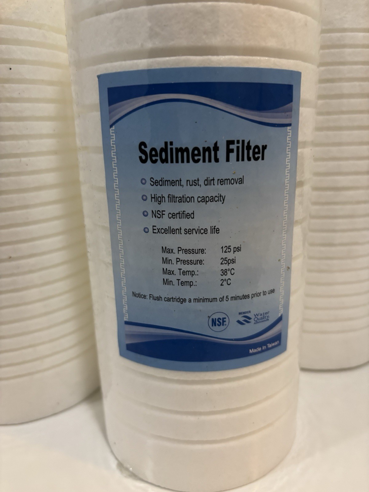 Kleen Water Stratum Water Filter 4 Pack Kw810 5 Micron Polypropylene