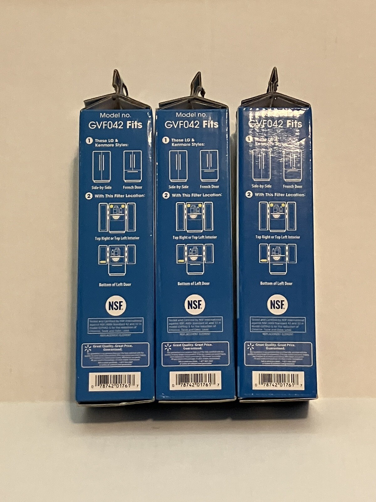 3 Great Value Replacement Water Filter For LG Mod LT800P 6 months 300 Gallon