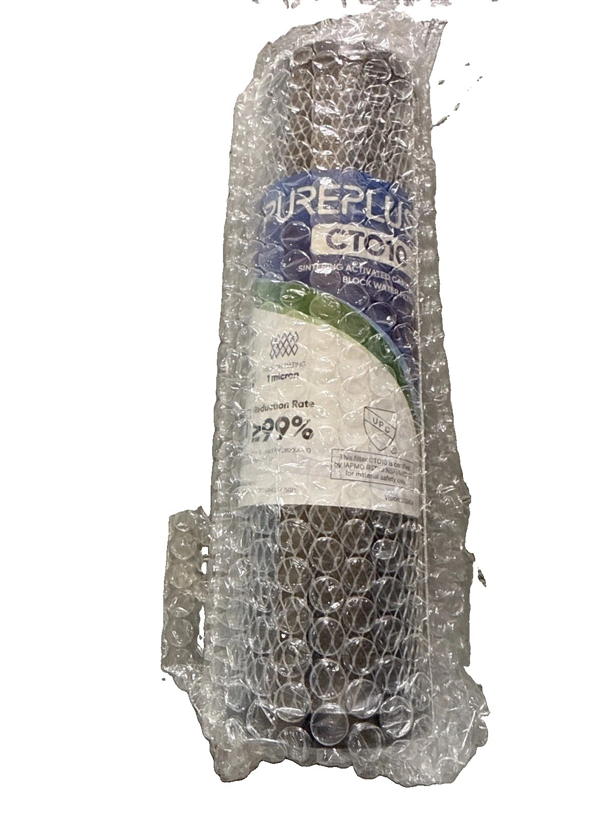 PurePlus CT010 Sintering Activated Carbon Block Water Filter 10″x2.5″ New