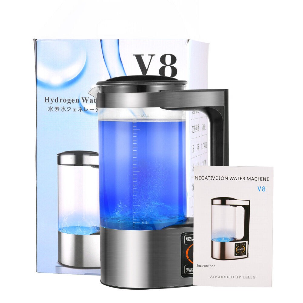 Hydrogen Water Machine Generator 2L Water Ionizer Generator Machine Kettle US
