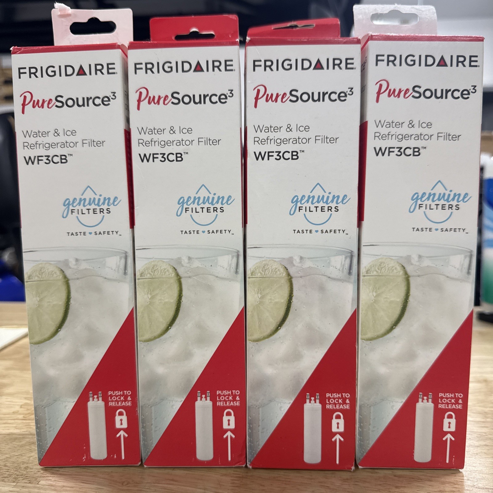 4 Pack Frigidaire WF3CB PureSource Refrigerator Water Filter – New / 2 Open Box