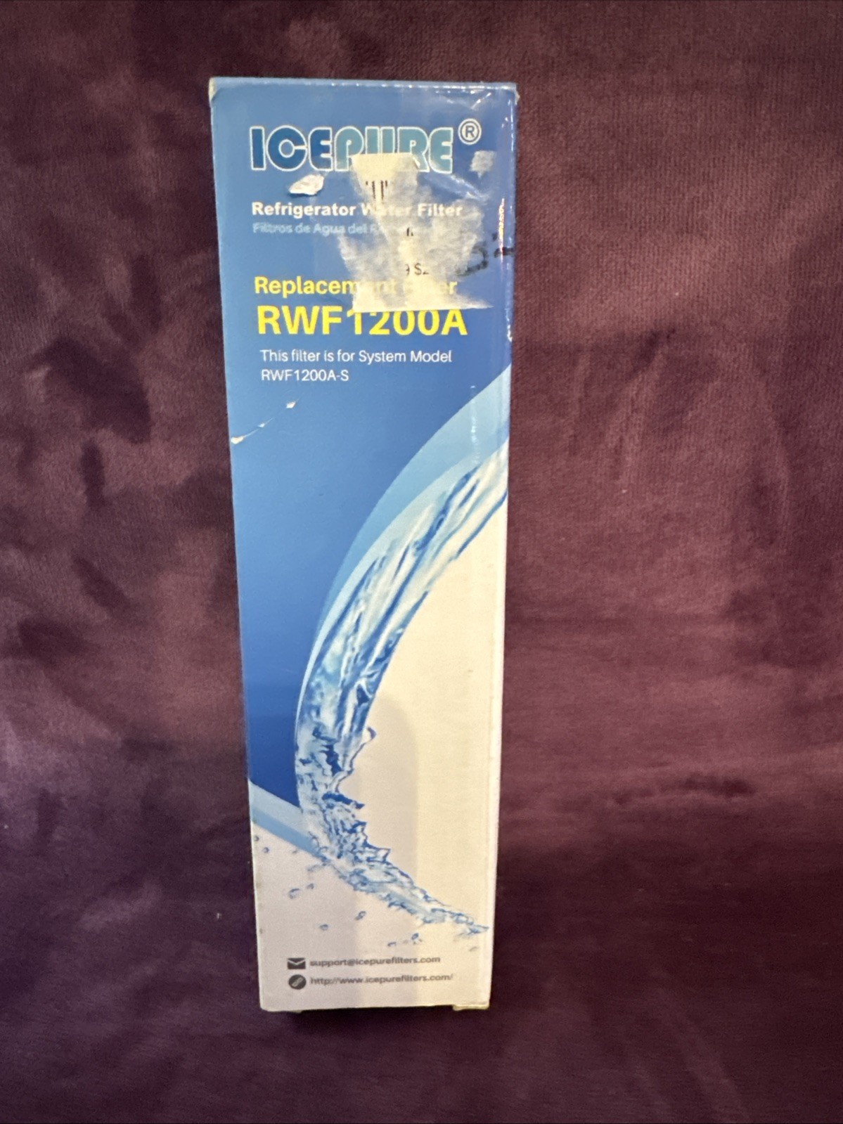 ICE PURE Refrigerator Water Filter RWF1200A Replacement Filter 6mo/300gal