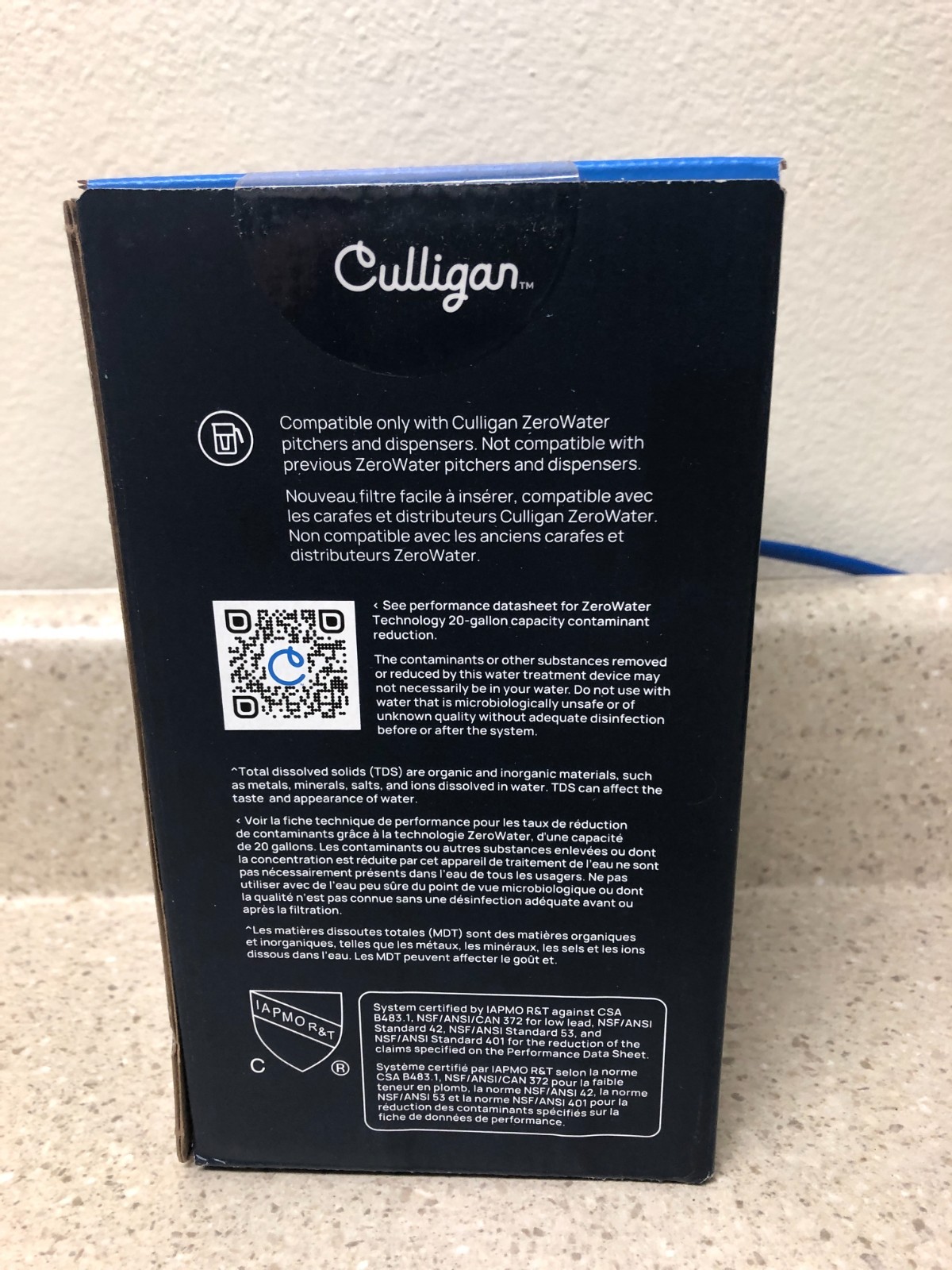Culligan ZeroWater Blue/White Replacement Pitcher Filter