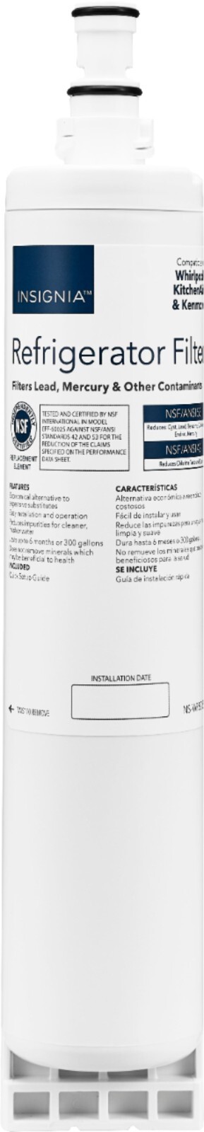 Replacement Insignia NSF 53 Ice Water Filter for Whirlpool Refrigerator kenmore