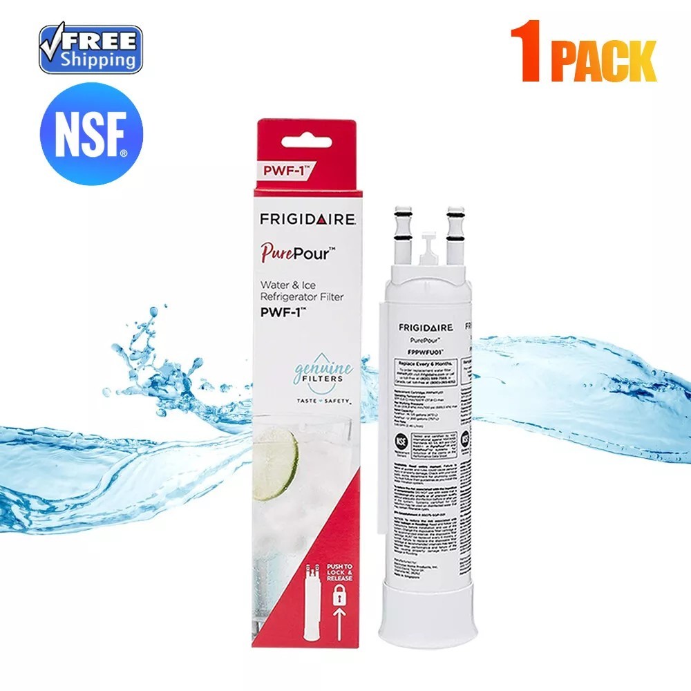 1/2/3/4 pack Frigidaire FPPWFU01 PWF-1 Refrige PurePour Water &Ice Filter New