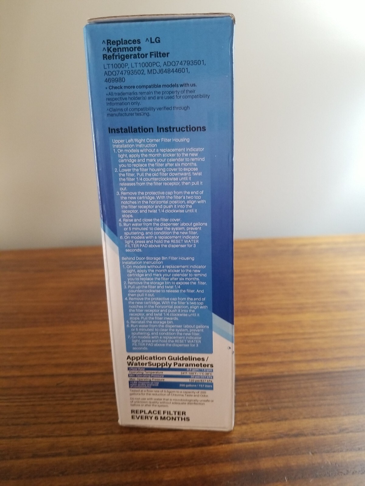 Ice Pure Refrigerator Water Filter RWF4700A LG Kenmore Opened packaging