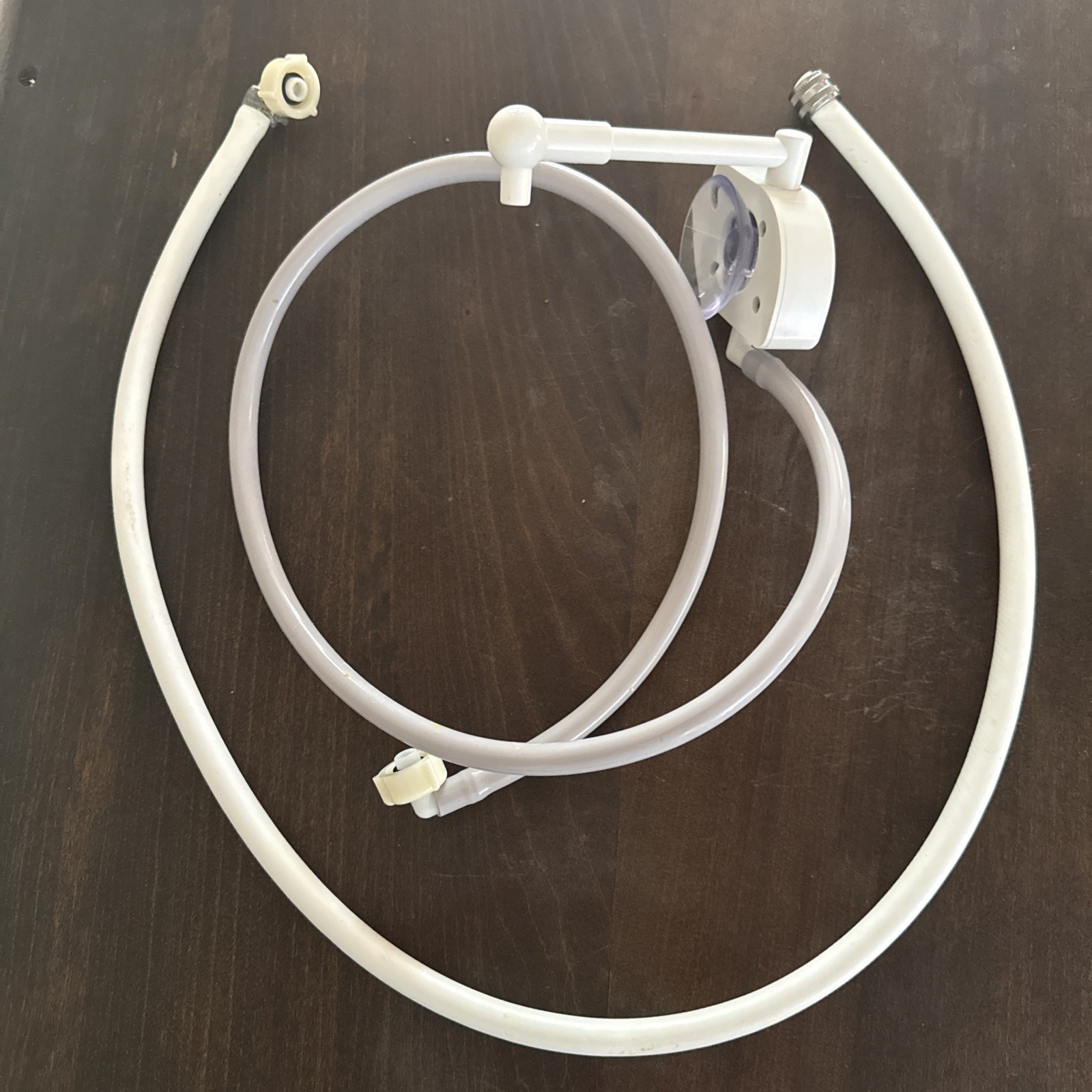 White & Gray Hose With Elbows And Secondary Hose Stand For Enagic Kangen Machine