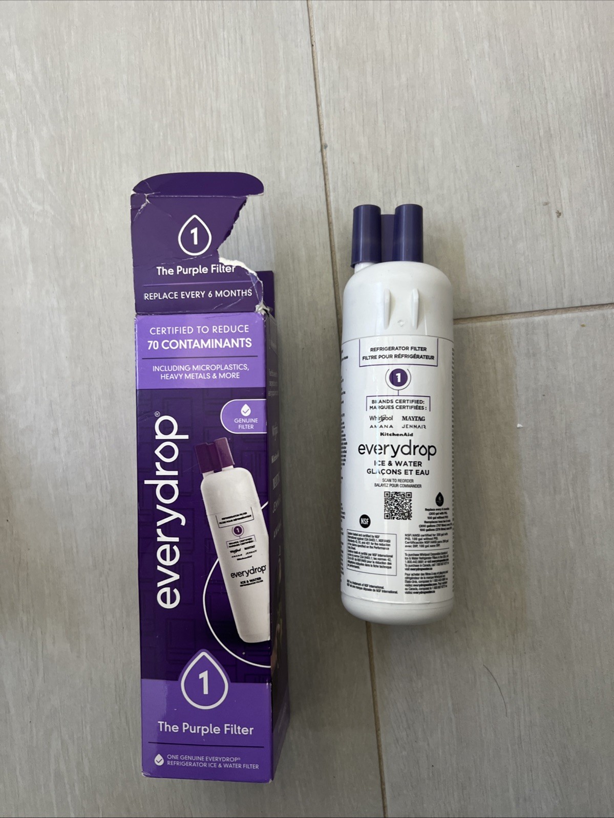 EverDrop #1 Ice & Water Refrigerator Filter ΕDR1^RXD1