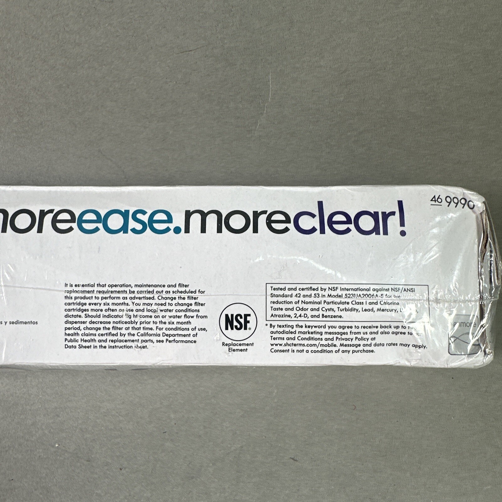 New Kenmore OEM Clear 46-9990 Premium Refrigerator Filter Sealed 469990 9990 NIB