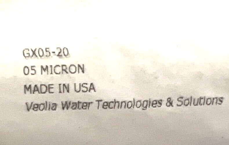 Veolia Hytrex 2.5″ x 20″ Spun Polypropylene Sediment Filter 5 micron (GX05-20)