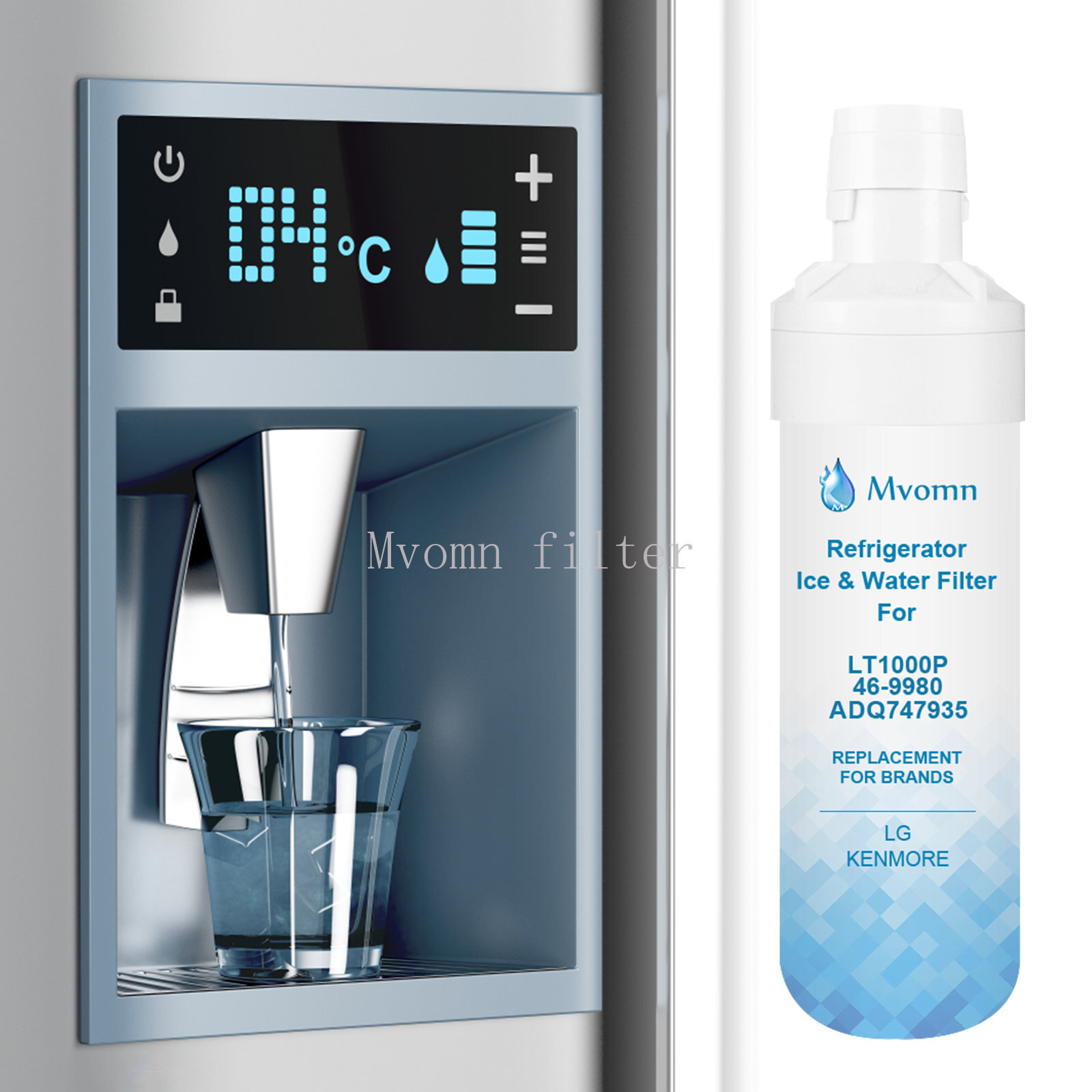 1 PACK Fit For Replacement Refrigerator Water Filter LG LT1000P NSF42 ADQ747935