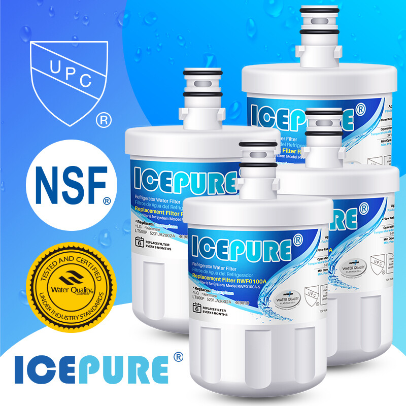 Fit For kenmore refrigerator 9890 LG LT500P ICEPURE Water Filter 4 PACK