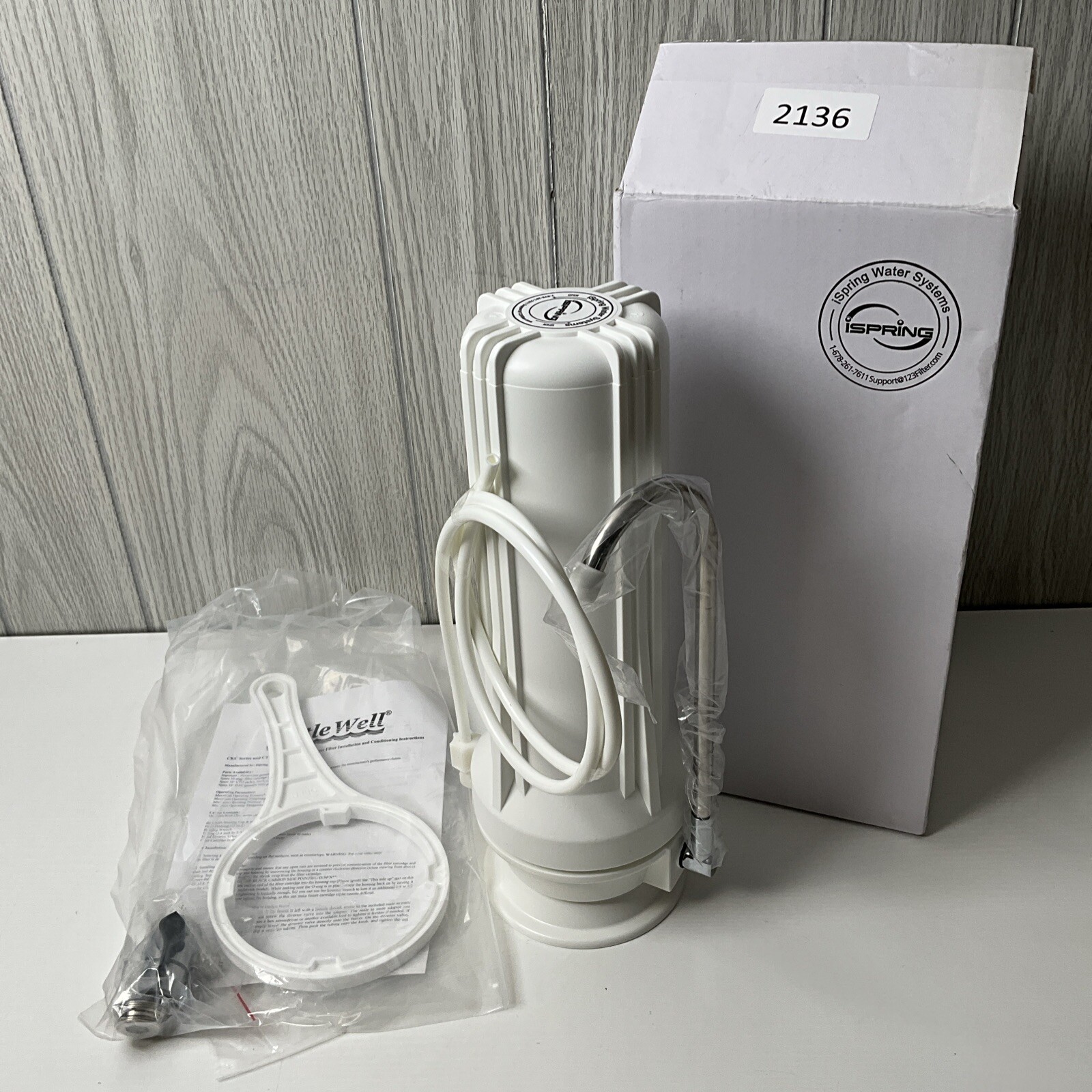 iSpring Multi-Stage Countertop Drinking Water Filter System with Faucet Adapter