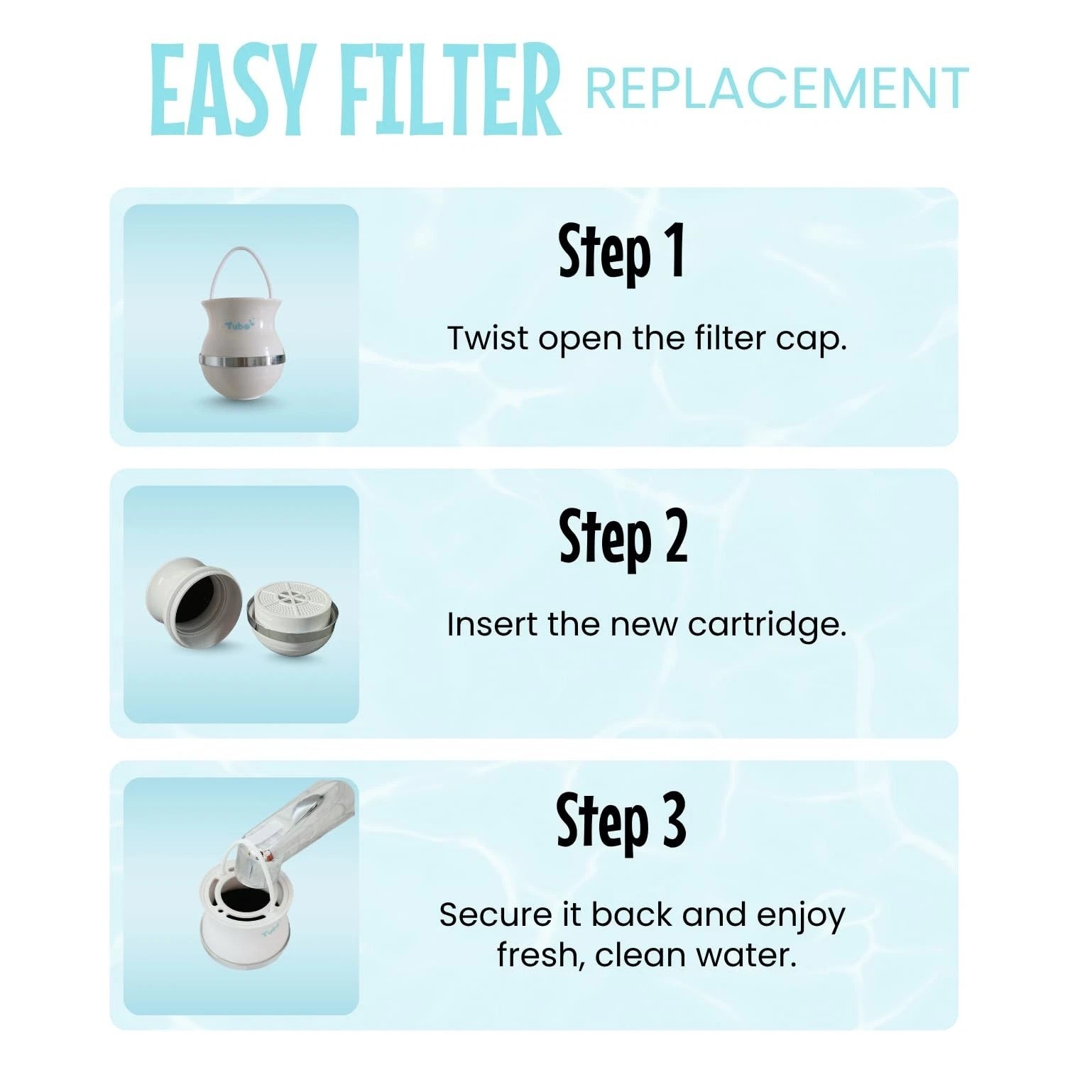 Replacement Tubo Bath Filter 2.0 8 Stage Bath Water Filter for Tub Faucet