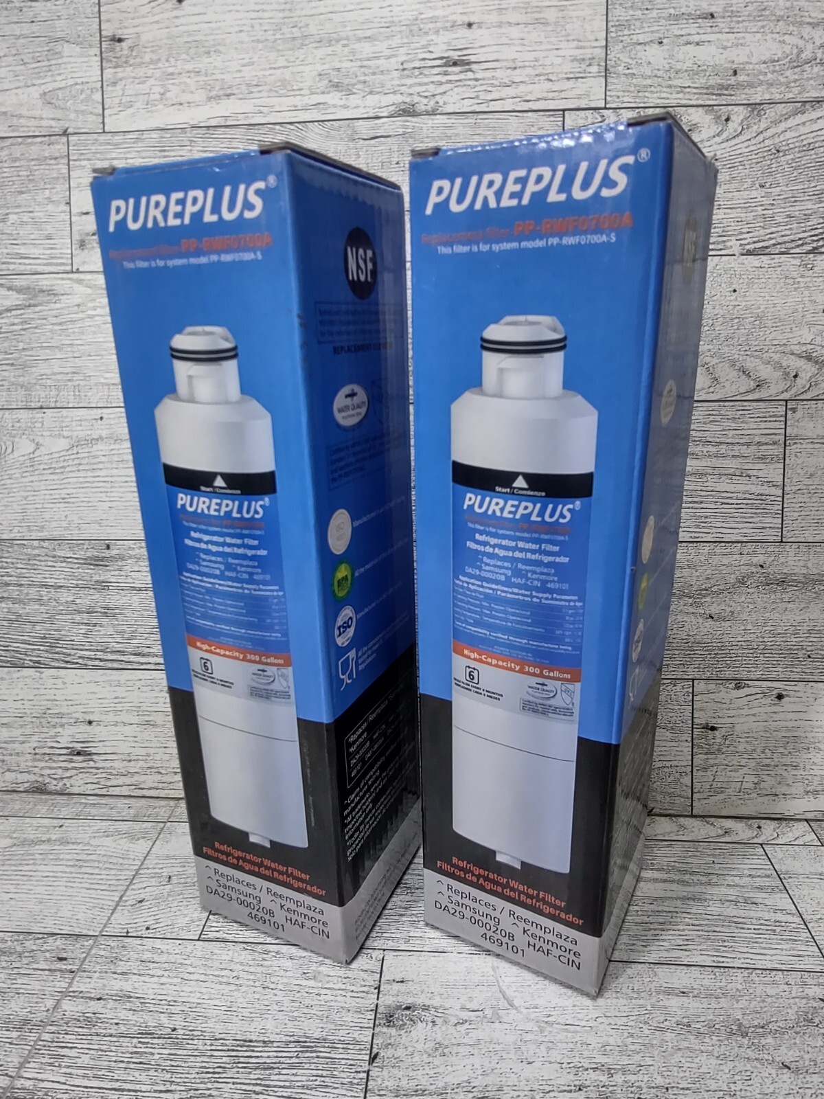 Lot of 2 NEW PUREPLUS PP-RWF0700A Refrigerator Water Filter Replacement 300 Gal.