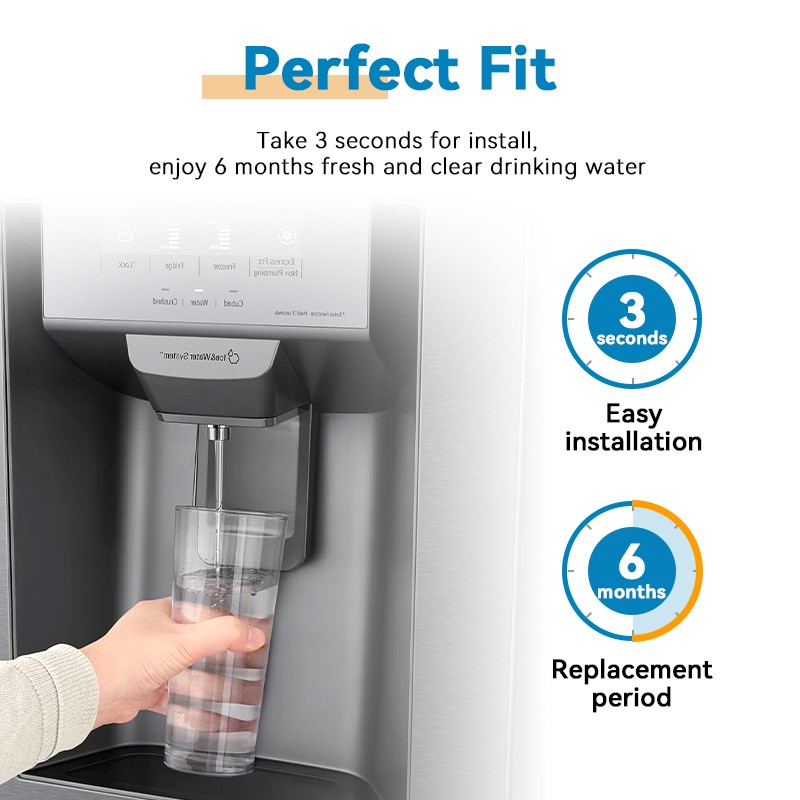 4Pcs for Samsung DA97-17376B HAF-QIN/EXP REFRIGERATOR Replace Water &Ice Filter