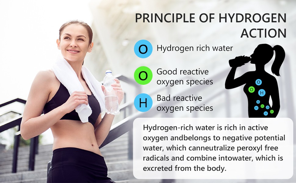 Hydrogen Water Machine Generator Rich Hydrogen Water Ionizer Generator Kettle 2L