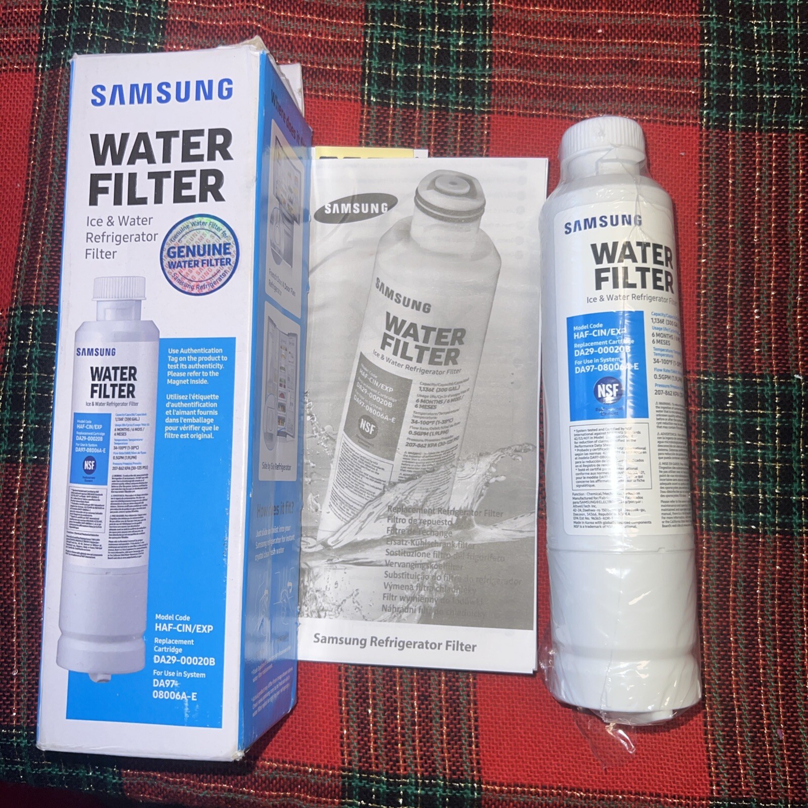 New Samsung Genuine DA29-00020B HAF-CIN/EXP Fridge Ice & Water Filter FREE SHIP