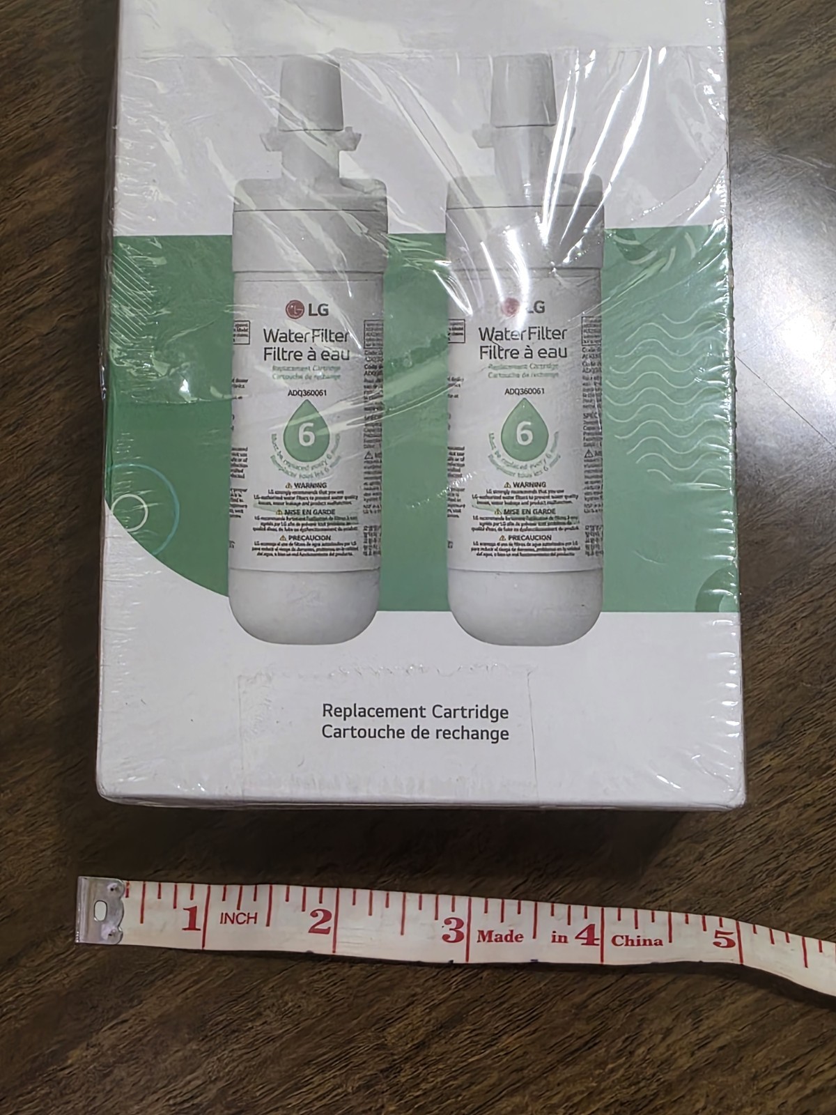 LG LT700P2 6-Month / 200 Gallon Refrigerator Replacement Water Filter 2 Count