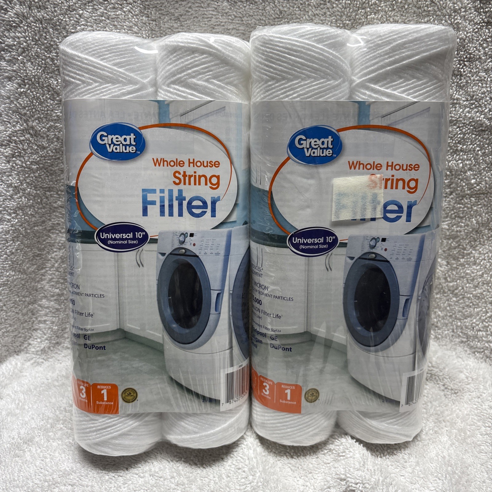 Great Value String Replacement Filter 2-Pack X2 4 Pack new In Pack