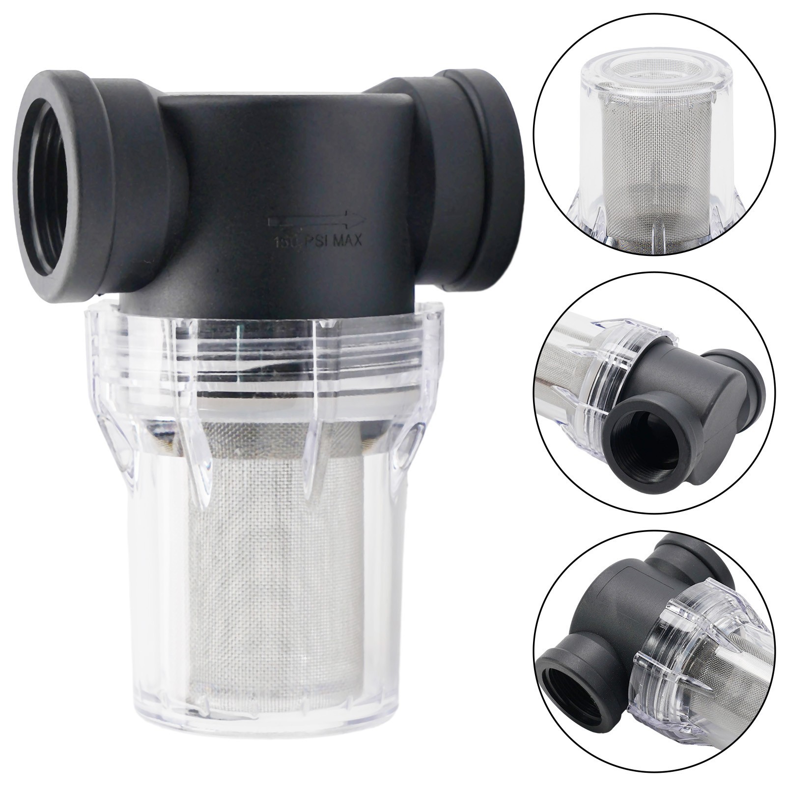 Watering Pipe Filter Filter Screen Water Pipe Filter 1/2» 3/4» 1»