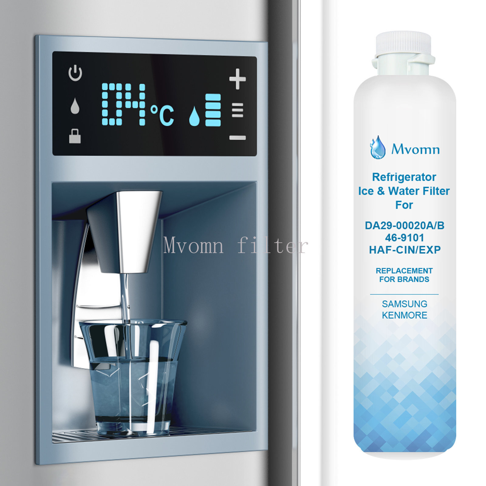Fits Samsung DA29-00020B HAFCIN/EXP Comparable Tier1 Fridge Water Filter 2PK