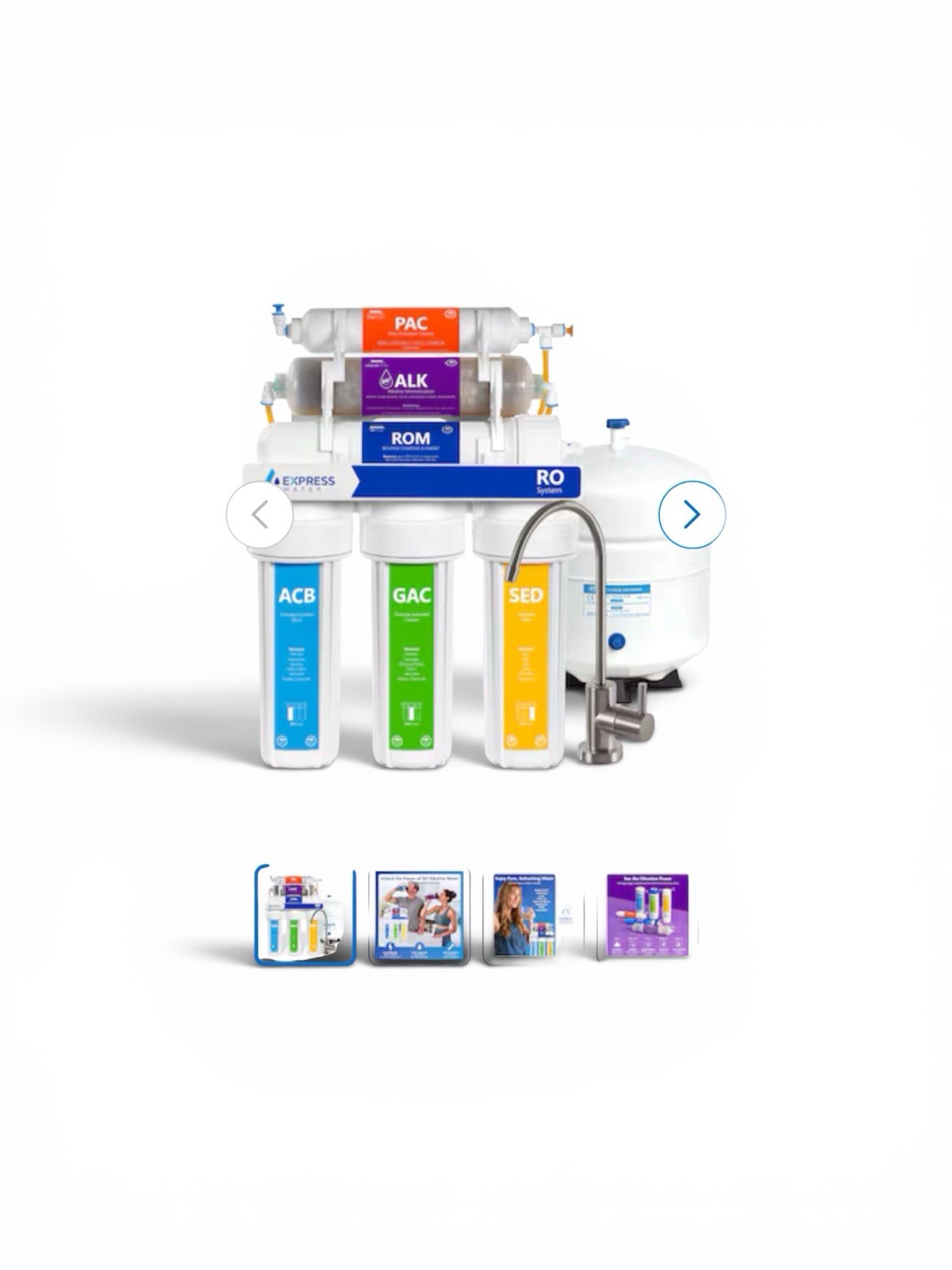 Express Water ROALK10MBN 6-stage Multi-method Under Sink Water Filtration System