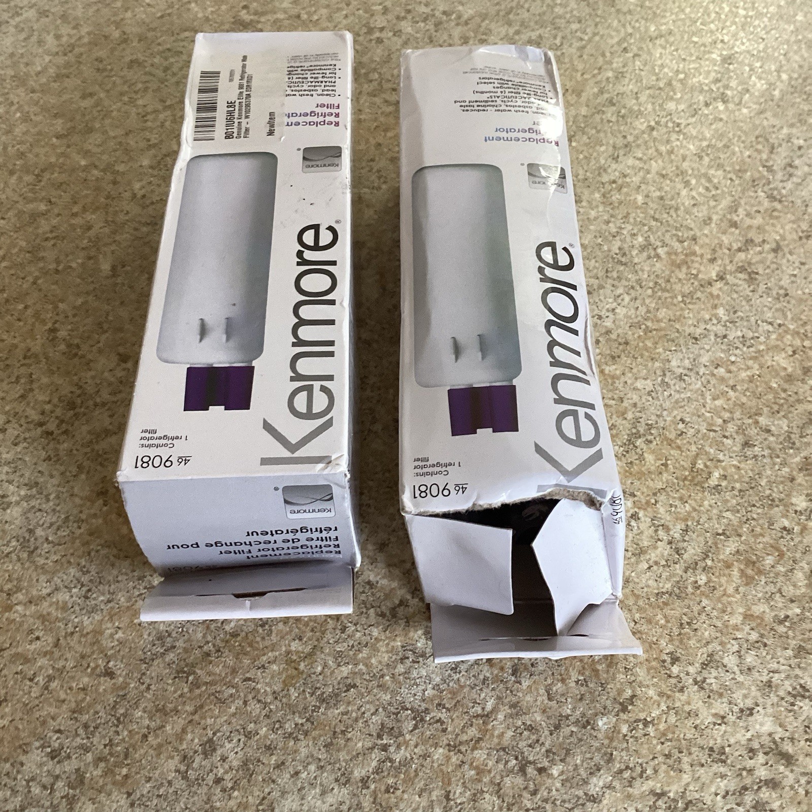 2- PACK Kenmore Refrigerator Water Filter Cartridges Replacement White Genuine!!